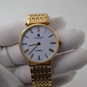 Charles-Hubert, Paris Men's 3798 Premium Collection Gold-Plated Stainless Steel